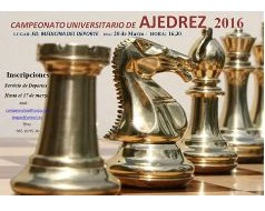 Más información: BOE 24 de febrero de 2016. Campeonato Universitario de Ajedrez 2016. La Universidad de Oviedo organiza el Campeonato Universitario de Ajedrez 2016.