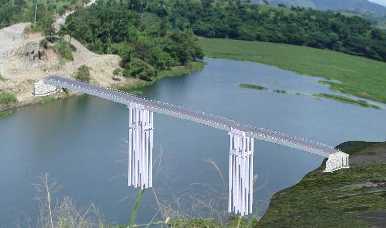 El Puente de Bahía de Caráquez San Vicente se está ubicado en el cantón Sucre el cual se encuentra actualmente en construcción, tiene una longitud total de 1980 m y estructuralmente está conformado