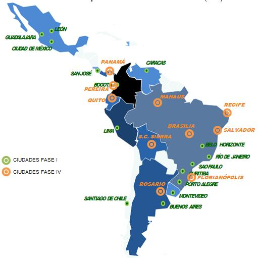 Reporte 2012 Programa permanente y con desarrollo Progresivo Fase 2 1. Quito 2. Salvador 3.