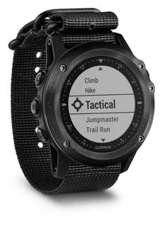 5 Tactix Bravo NUEVO 2016 Reloj con GPS inspirado en operaciones tácticas Perfiles de deporte predeterminados y personalizables Función Jumpmaster para saltos en paracaídas: HALO / HAHO / Salto