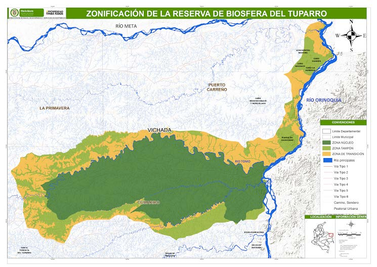 RB EL TUPARRO Es la única área natural protegida que representa los ecosistemas típicos de la Orinoquía. Esta región ha sido reconocida como uno de los ocho ecosistemas estratégicos para la humanidad.