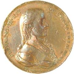Fernando VII, Rey de España y de las Indias;
