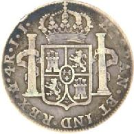 00 1 Real, 1814, MoHJ. (KM-82). Escasa. VF 850.00 1 Real, 1817, MoJJ.