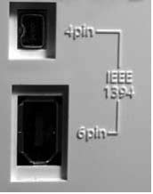 4 Guía de inicio rápido Información adicional sobre los puertos FireWire en PC Las interfaces FireWire suelen usar uno de los siguientes conectores: 4 pin: Utilice la fuente de alimentación M-Audio