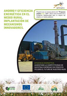 El material informativo y divulgativo consistió en la realización de tres folletos sobre los temas tratados en el proyecto: Ahorro y eficiencia energética en el medio rural.