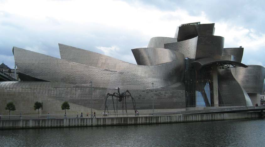 Comarca Vizcaya Museo Guggenheim de Bilbao (Vizcaya) (Fuente: GA-UPM) Descripción física Este territorio bañado por el mar Cantábrico, tiene 108 kilómetros de costa marcada por la presencia de