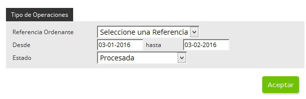 CONSULTA Esta opción permite consultar los ficheros transmitidos por la aplicación de Gestión de Ficheros, mostrando el detalle de las remesas de recibos