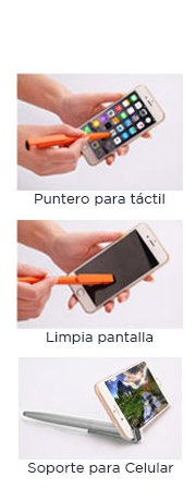 BOLIGRAFOS Holanda Bolígrafo con stylus, con soporte para celular