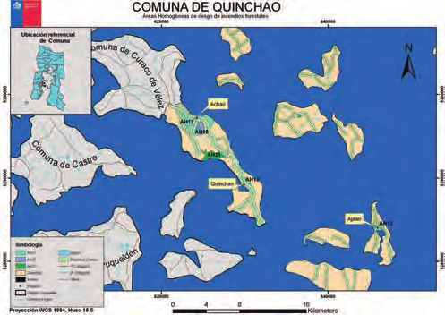 REGIÓN DE LOS LAGOS COMUNA DE QUINCHAO Mapa área homogéneas por Comuna 5.