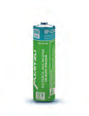 Batería alcalina 23A MP-23A Incluye: 1 batería tipo GP Carga eléctrica: 38 mah Voltaje: 12 Vcc Medidas: 29