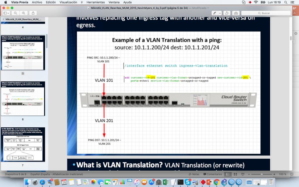 Traducción de VLANs Este mecanismo