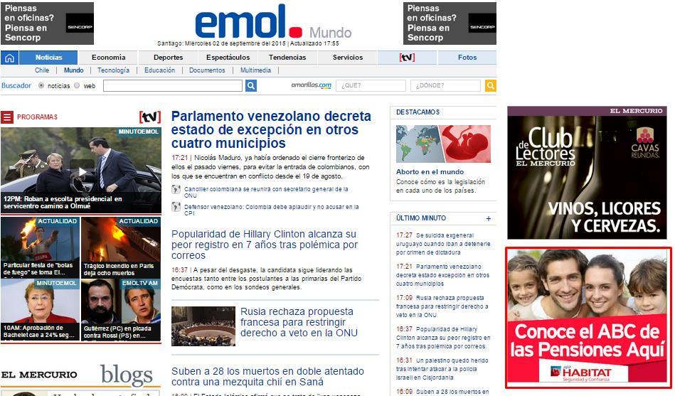 FORMATOS Emol Sitio de noticias independiente.