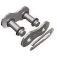 ENGANCHES PARA CADENAS CONNECTING LINK AND OFFSET LINK FOR ROLLER CHAINS 4 5 6 7 8 9 10 11 12 MALLA RECTA NIQUELADA Descricion ENGANCHE M.MALLA Descricion ENGANCHE M.