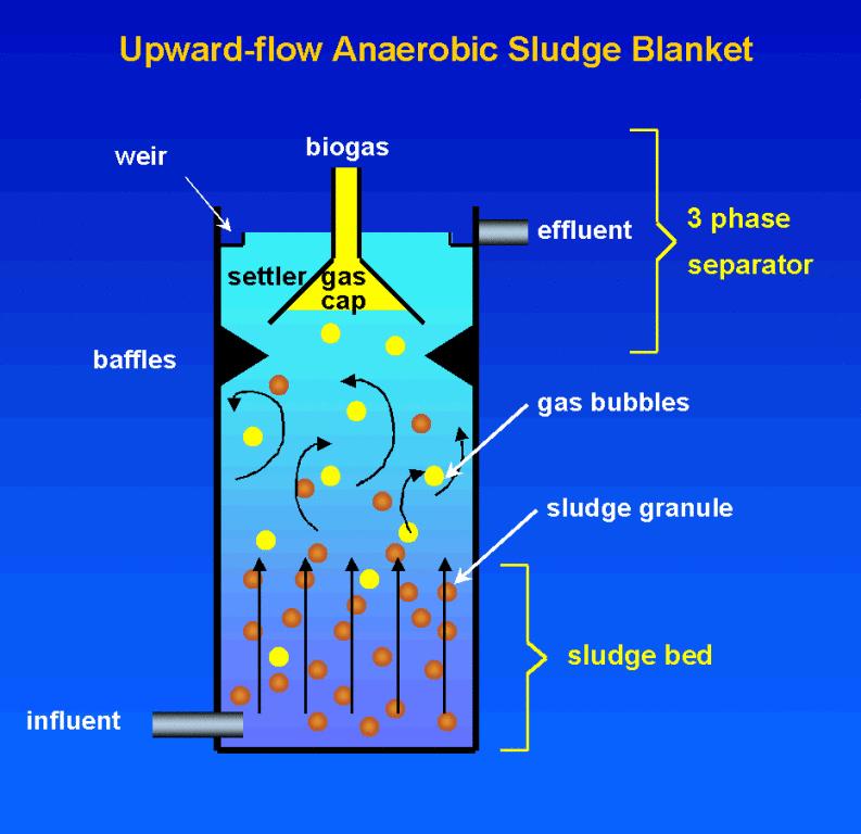 Reactor UASB (UpFlowAnaerobic Sludge Bed)
