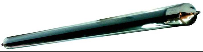 Datos técnicos de los tubos de vacío heat pipe Longitud (mm) 1800 Diámetro tubo exterior (mm) 58 Diámetro tubo interior (mm) 48 Peso (Kg) 1.