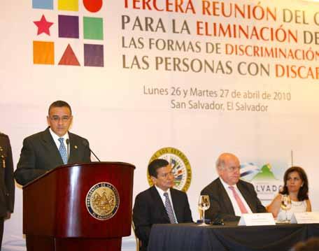 Durante su desempeño como Presidenta del Comité Interamericano para la Eliminación de todas las formas de Discriminación contra las Personas con Discapacidad (CEDDIS), la Dra.