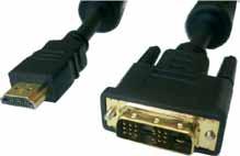 7059 Cable HDMI 19 pines M / DVI 18+1 pines M long.