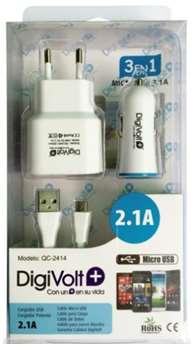 carga 1 10 Micro USB CB-8208 Cable audio jack a
