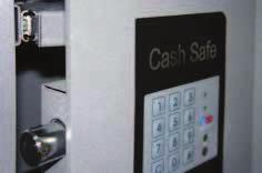La caja fuerte Cash Safe consta de dos funciones principales: Gestión de efectivo Caja fuerte Diseñada para negocios donde existan varios usuarios encargados del dinero efectivo, permite ingresar los