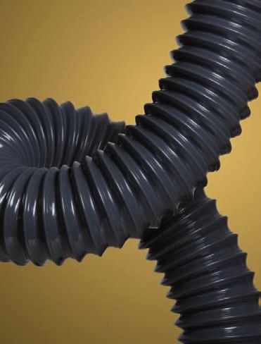 AIREACIÓN AERATION/DUCTING AERATION VACUMFLEX Manguera fabricada en PVC y reforzda con espiral metálico. Indicada para todo tipo de ventilaciones industriales de bajo contenido abrasivo.