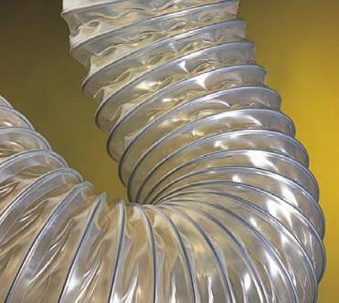 AIREACIÓN AERATION/DUCTING AERATION POLIURETANO FLEX Manguera fabricada en poliuretano, 5 veces más resistente que el PVC, reforzada con espiral metalico.