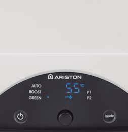 / MODO GREEN Esta función proporciona el máximo ahorro energético. NUOS trabaja exclusivamente con bomba de calor calentando el agua sanitaria hasta 62ºC.