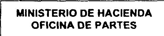 I OFlClNA DE PARTES REClBlDO TOMA DE W ON REPUBLICA DE CHllE MlNlSTERlO DE OBRAS PUBUCAS -Rsu) No 2131 **.