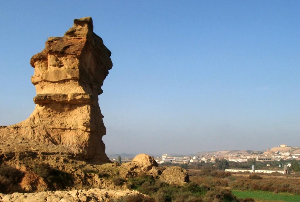 Erosión de las areniscas del Mioceno, Terciario.