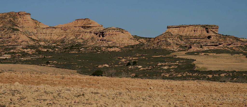 Sierra de Jubierre. Areniscas y lutitas del Mioceno, Terciario.