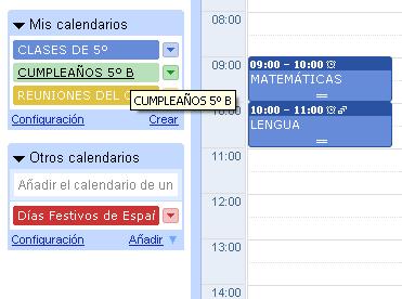 Aunque los invitados no utilicen Google Calendar podrán acceder a este calendario.