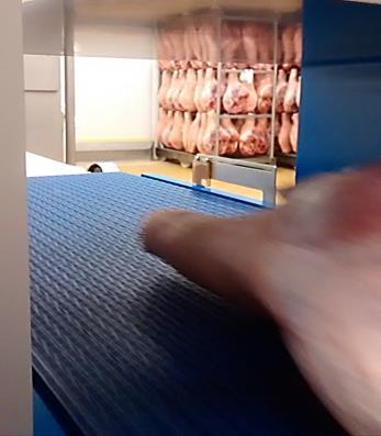 DESCRIPCIÓN HAM-Inspector TM es un escáner magnético que permite caracterizar y clasificar en línea los principales cortes de carne, particularmente el jamón y la paleta, en función del peso y el