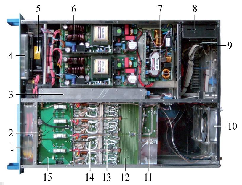 A continuación se muestra un diagrama de bloques del amplificador, donde se pueden observar los diferentes módulos que lo componen, así como la comunicación entre ellos: Figura del ejercicio de