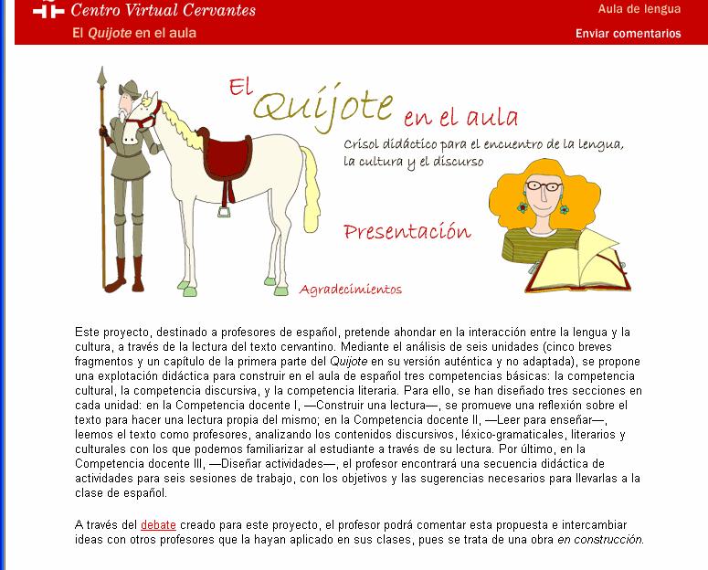El Quijote en el aula- CVC http://cvc.