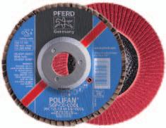 Discos de láminas lijadoras POLIFAN Línea SGP gran exigencia Herramienta especial para los trabajos más exigentes en materiales difícilmente mecanizables por arranque de virutas.