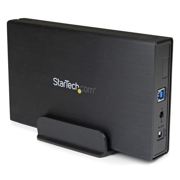 Caja Carcasa USB 3.0 de Disco Duro SATA 3 III 6Gbps de 3,5 Pulgadas Externo con UASP - Aluminio Negro Product ID: S3510BMU33 La caja de disco duro USB 3.
