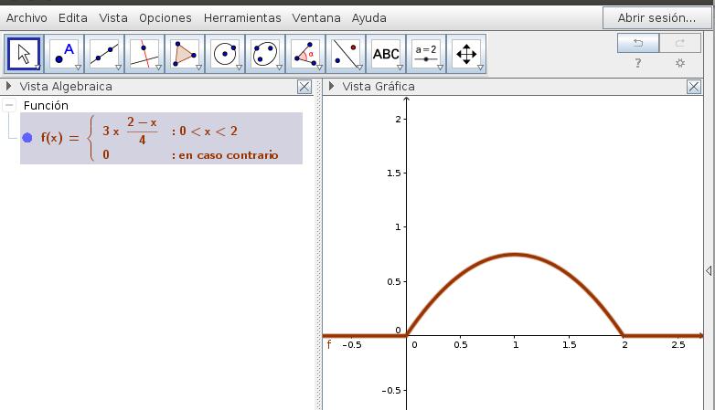 Función de soporte compacto en el intervalo [a, b]: es una función que vale 0 fuera de ese