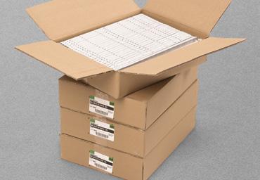 4 cajas contienen 25 correderas cajón derecho y 4 cajas 25 correderas cajón izquierdo.