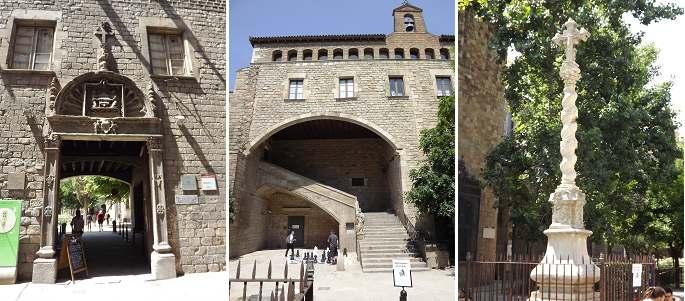 XV se inicio en 1401 en presencia del Rey de Aragón Martin I y también lo inauguró. ❶ Portada del Hospital de la Santa Cruz.