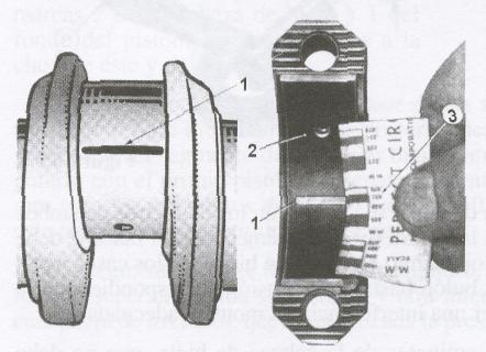 6. Ponga Plastigage en el metal de biela y móntela en el cigüeñal con el torque especificado en el manual de servicio como lo realizo en la guía ARS4201-L10M y ARS4201-L012M, luego desmóntela y anote