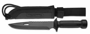 Sporting Knives / Cuchillos Deportivos Commander Polished, satin or darkened stainless steel blades. Handles of ABS plastic, polywood, polypropylene or rubber.