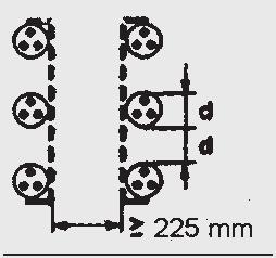 0,73 con separación 1 1,00 1,00 0,98 0,95 0,91 Bandejas para cables perforadas 1 1,00 0,88 0,82 0,78 0,73 0,72 con