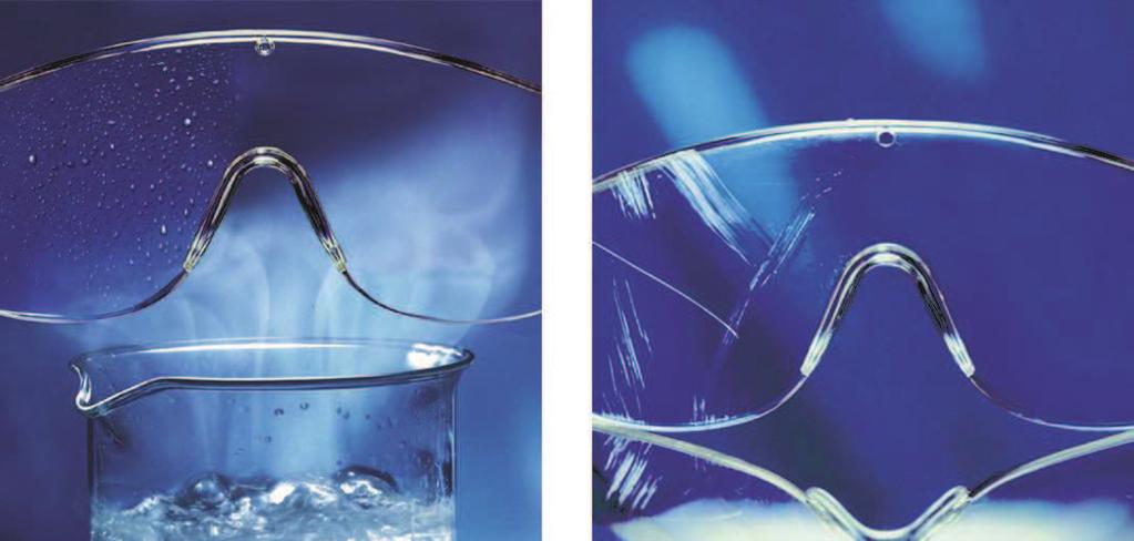 Tratamientos Tratamientos principales Las lentes con este tratamiento ofrecen una resistencia extrema al rayado en ambos lados y una excelente resistencia a las sustancias químicas.