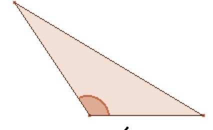 Obtusángulos: Tienen un ángulo obtuso (>90º).