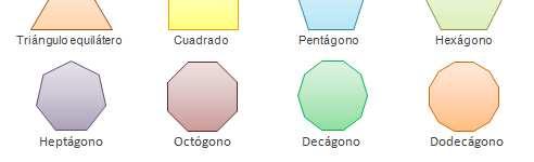 1.- Polígonos - Clasificación REGULARES.