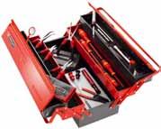 Cajas de herramientas Cajas de herramientas Maletas Cofres 3 BT.13A C aja de herramientas metálica 5 compartimentos gran volumen Gran capacidad de almacenamiento.