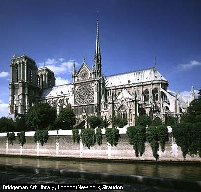 La catedral de Notre Dame Situada en la Île de la Cité, en el centro de París.