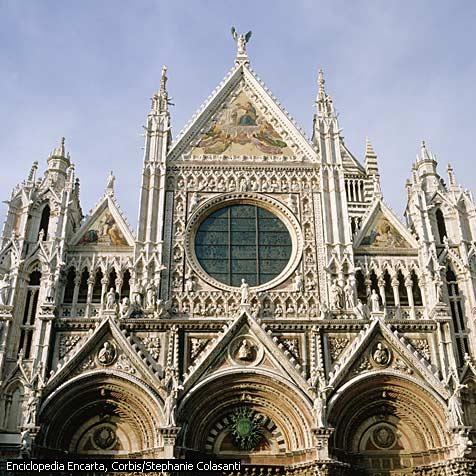 Catedral de Siena Detalle de la fachada de la catedral de Siena.