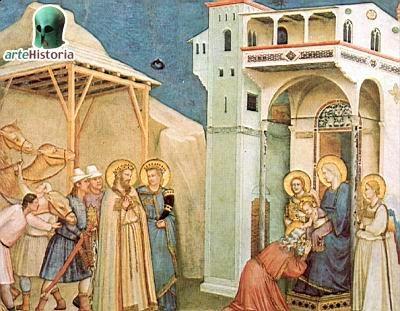 Giotto, La Adoración de los