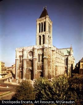 Abadía de Saint-Denis La iglesia abacial de Saint- Denis, en las cercanías de París, está considerada como la primera obra de la