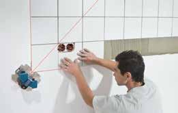 precisas de azulejos de pared y de suelo Alta precisión de 0,2 mm/m Diseño compacto y ligero para una manejabilidad óptima